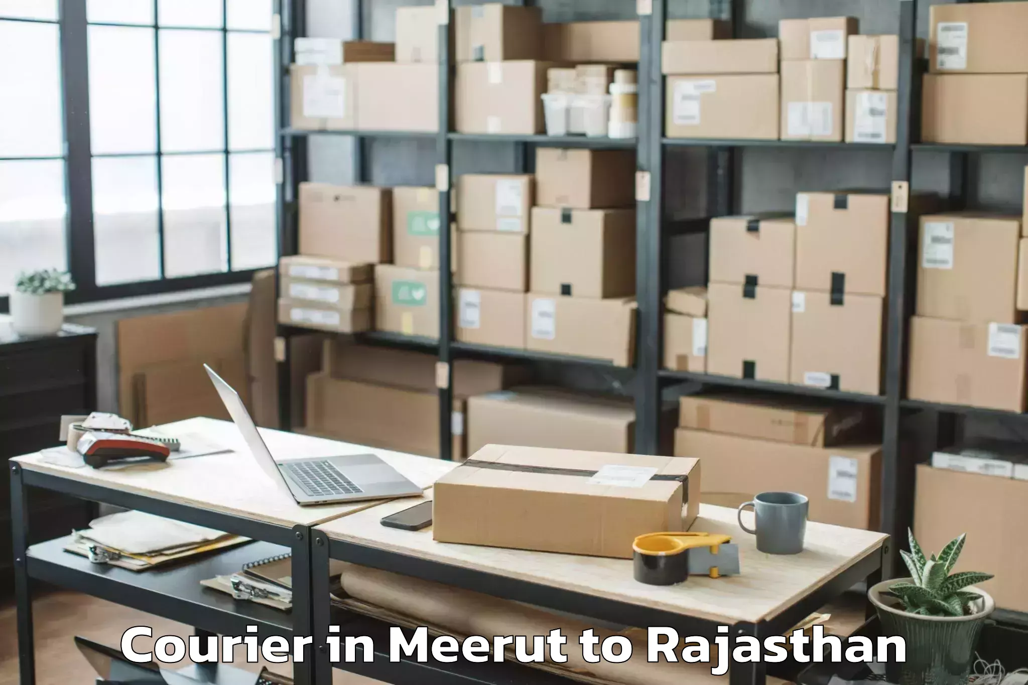 Easy Meerut to Neemrana Courier Booking